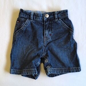 vintage tommy hilfiger carpenter style denim jeans shorts 12-18 months baby boy